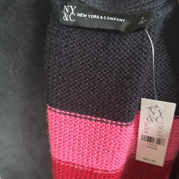 Rainbow Cardigan Sweater Open Multi color Duster - Picture 6 of 6